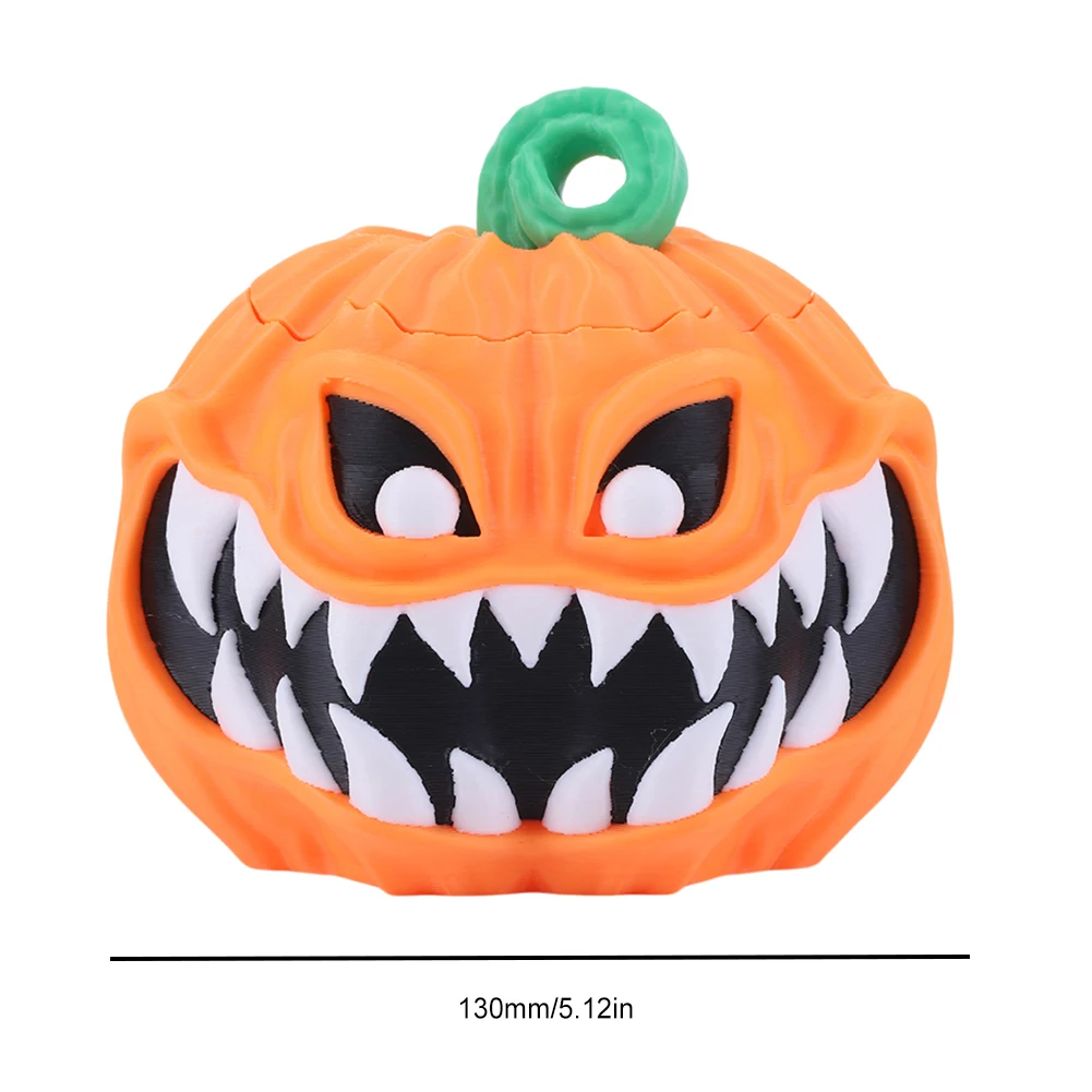 3D Printed Pumpkin Bowl with Lid 3D Printed Halloween Pumpkin Decorative Halloween Pumpkin Bowl Scary for Halloween Decoration