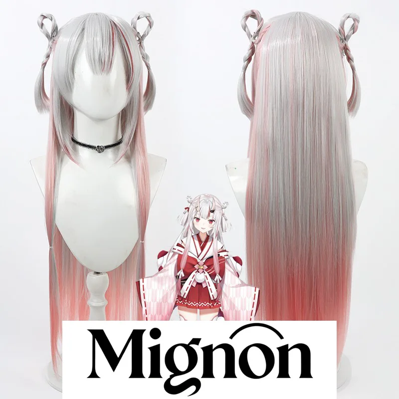 

hololive Vtuber Nakiri Ayame Cosplay Wig, Shrine Maiden Outfit Style