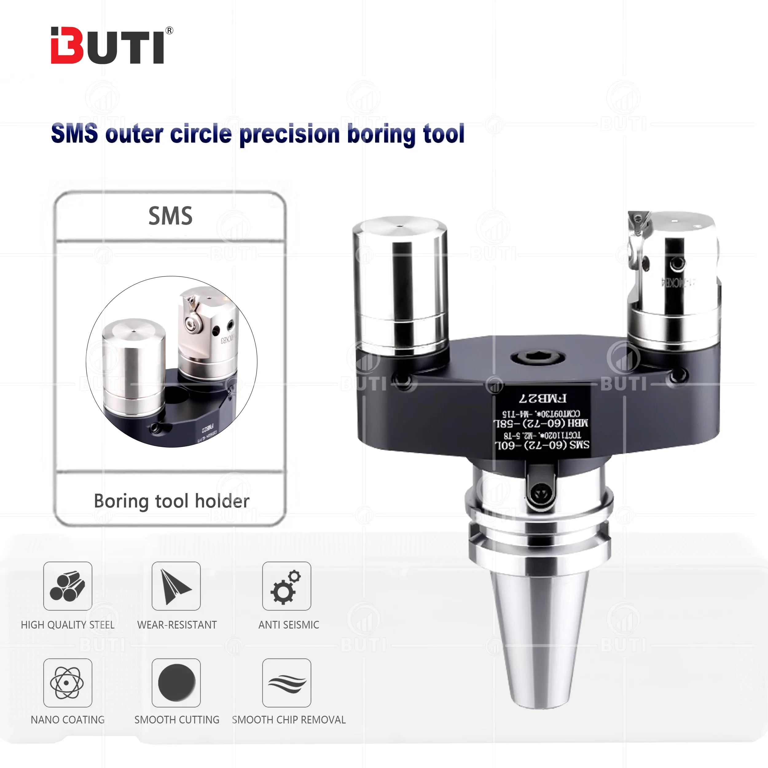 SMS adjustable outer circle CNC precision boring machining center EWN outer diameter tool holder