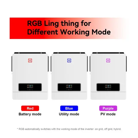 ECGSOLAX 10,2KW hybrid solväxelriktare 48V 230Vac med dubbel MPPT 180A laddningsregulator ren sinusvågs solväxelriktare PV Max 500V 8 best sales 48v solväxelriktare - №2