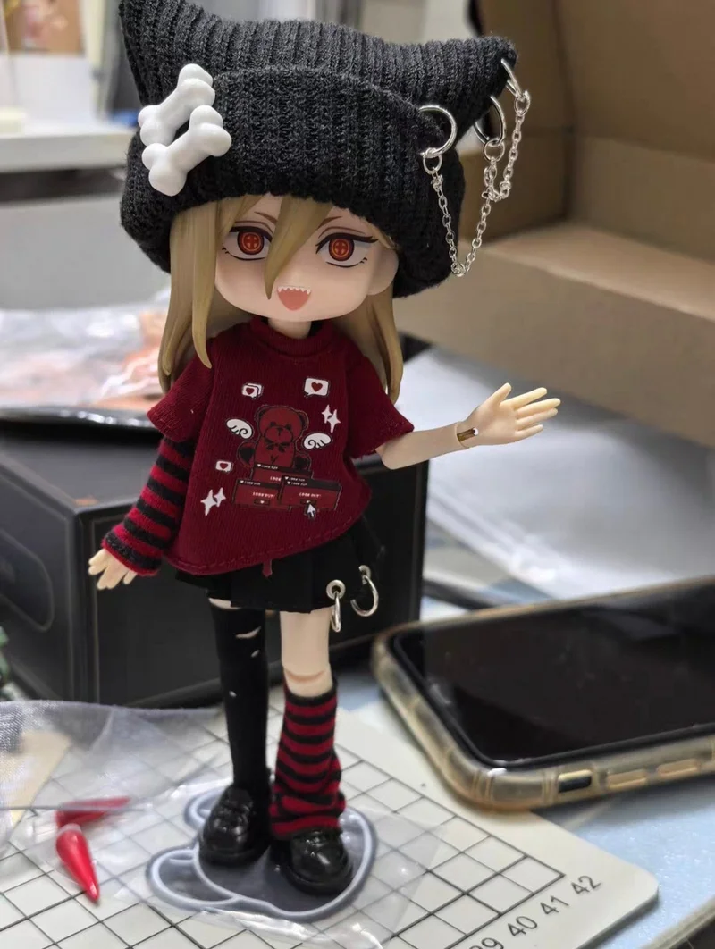 

Аутентичная точечная повседневная серия, одежда для куклы «Маленький медвежонок», Ob11, одежда для куклы Bjd, украшение, юбка, креативный подарок для девочек