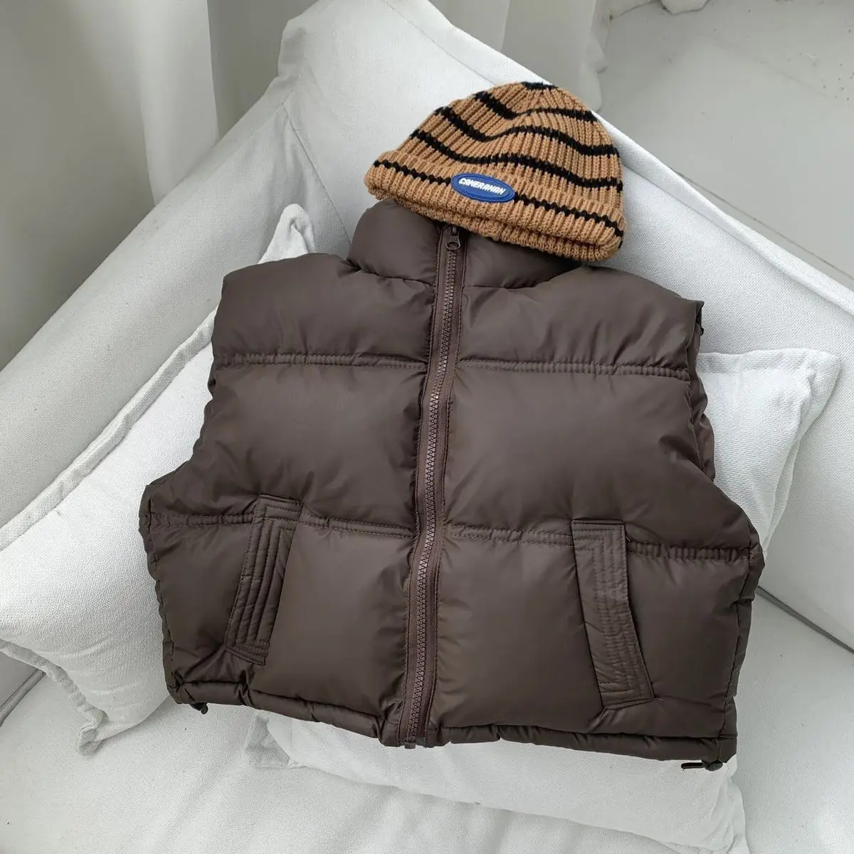 

Boys Girls Winter Autumn Down Vest Coat Children Kids Warm Waistcoat Outerwear Clothing Infant Jacket for 3 4 5 6 7 8 9 10 years