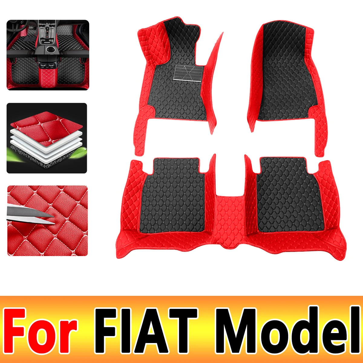 Car Mats Floor For FIAT tipo 500 500c 500X Barchetta Croma 126p X1 9 Car Accessories 2022 2023