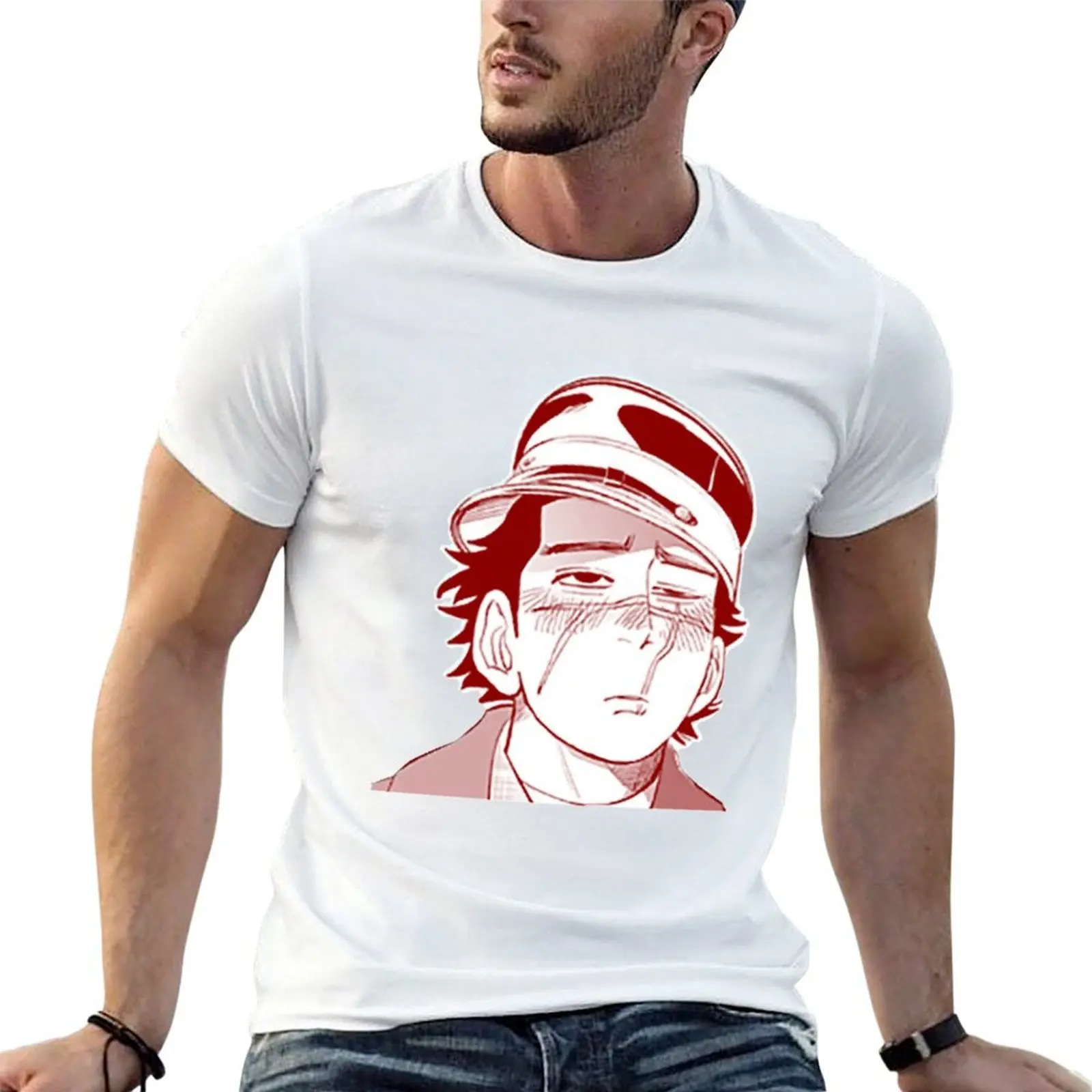 

Sugimoto Saichi Simple Design T-Shirt man t shirt cotton t shirts for man slim fit T-Shirt