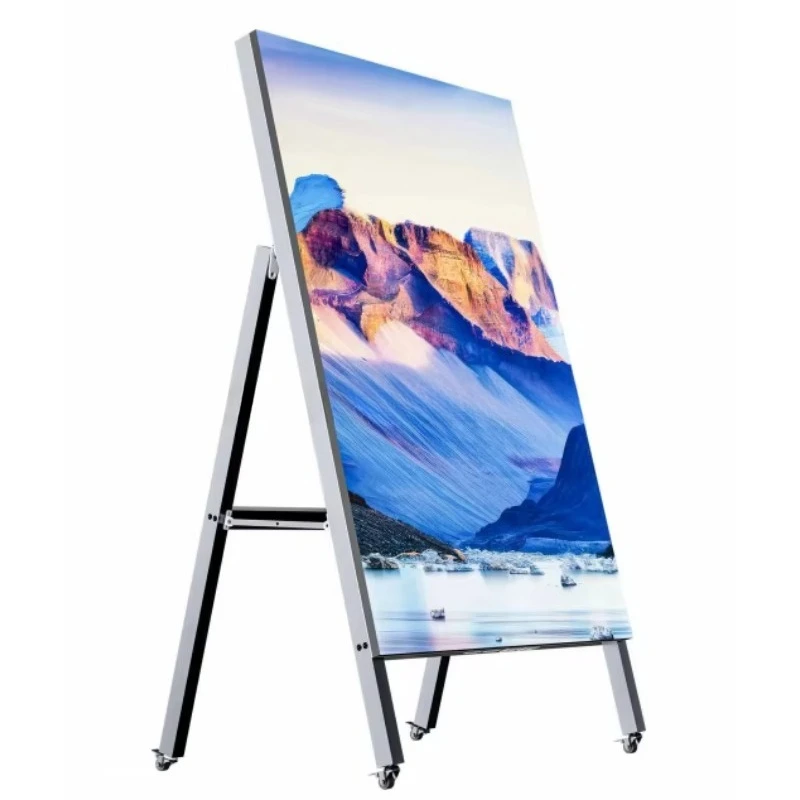 High Brightness Outdoor P3 KT Rack LED Poster Screen Support Synchronous Asynchronous Control Wireless Content Publishing