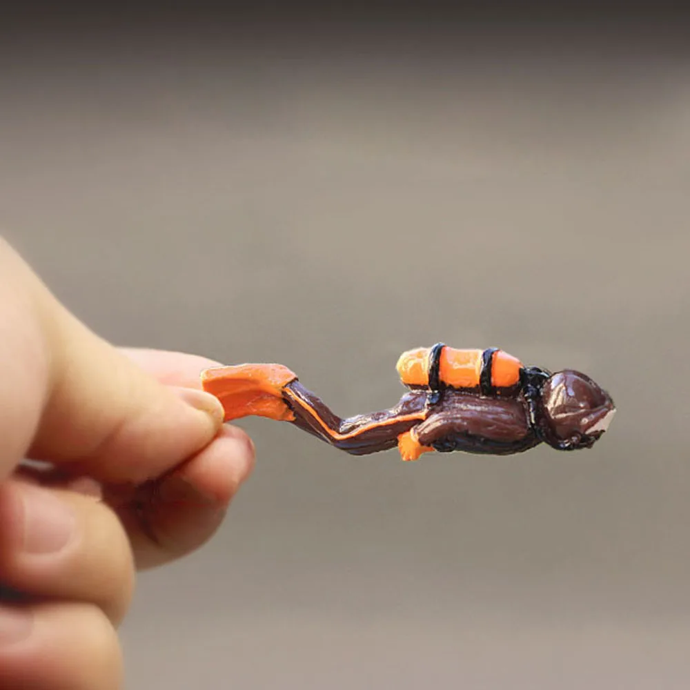 3D Miniature Oceans Scene Model Figurine Underwater World Sea Explore Divers Oceans Decoration Action Figures Toys