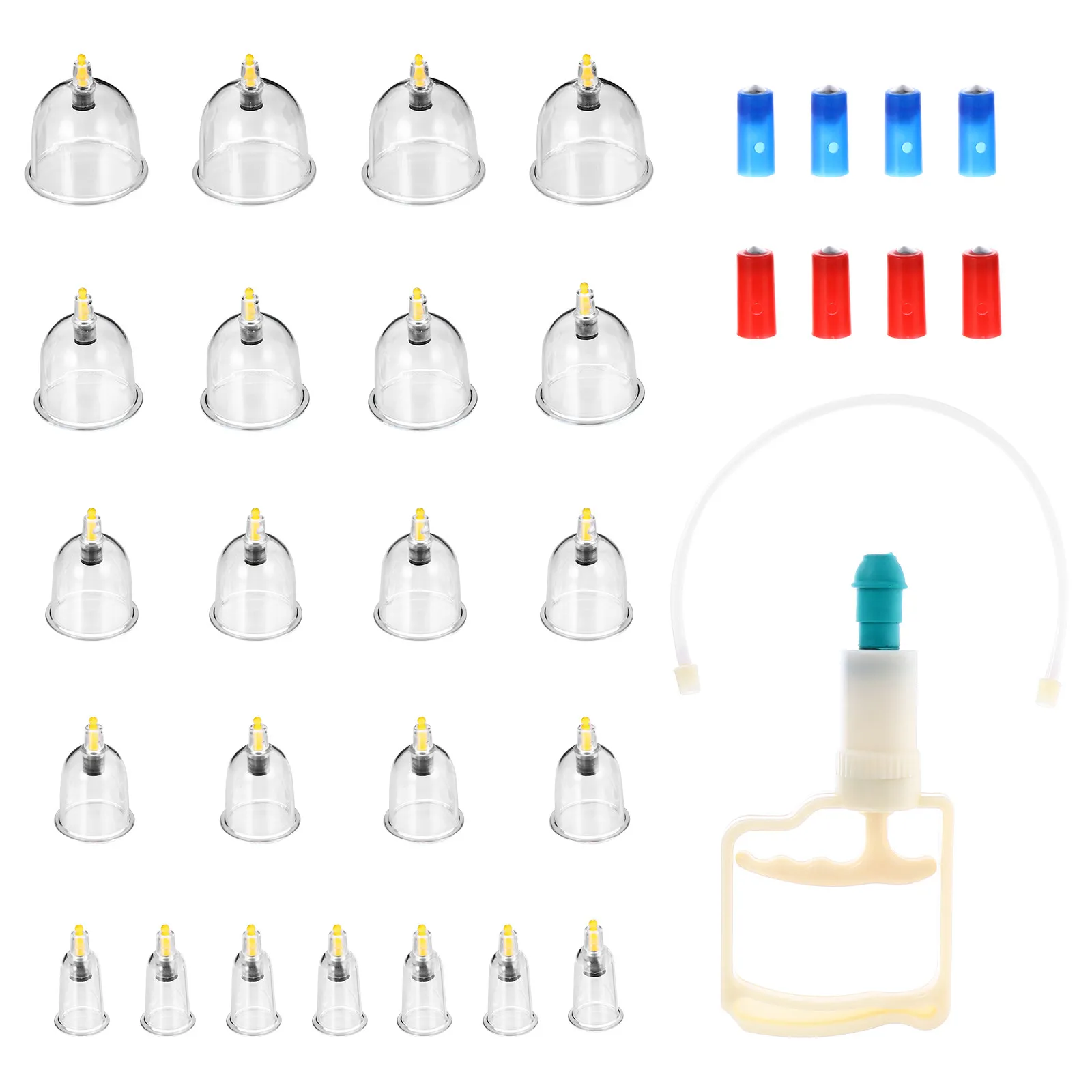 

24Pcs Vacuum Cupping Set Chinese Cupping Therapy Kit Promote Blood Circulation Improve Suction