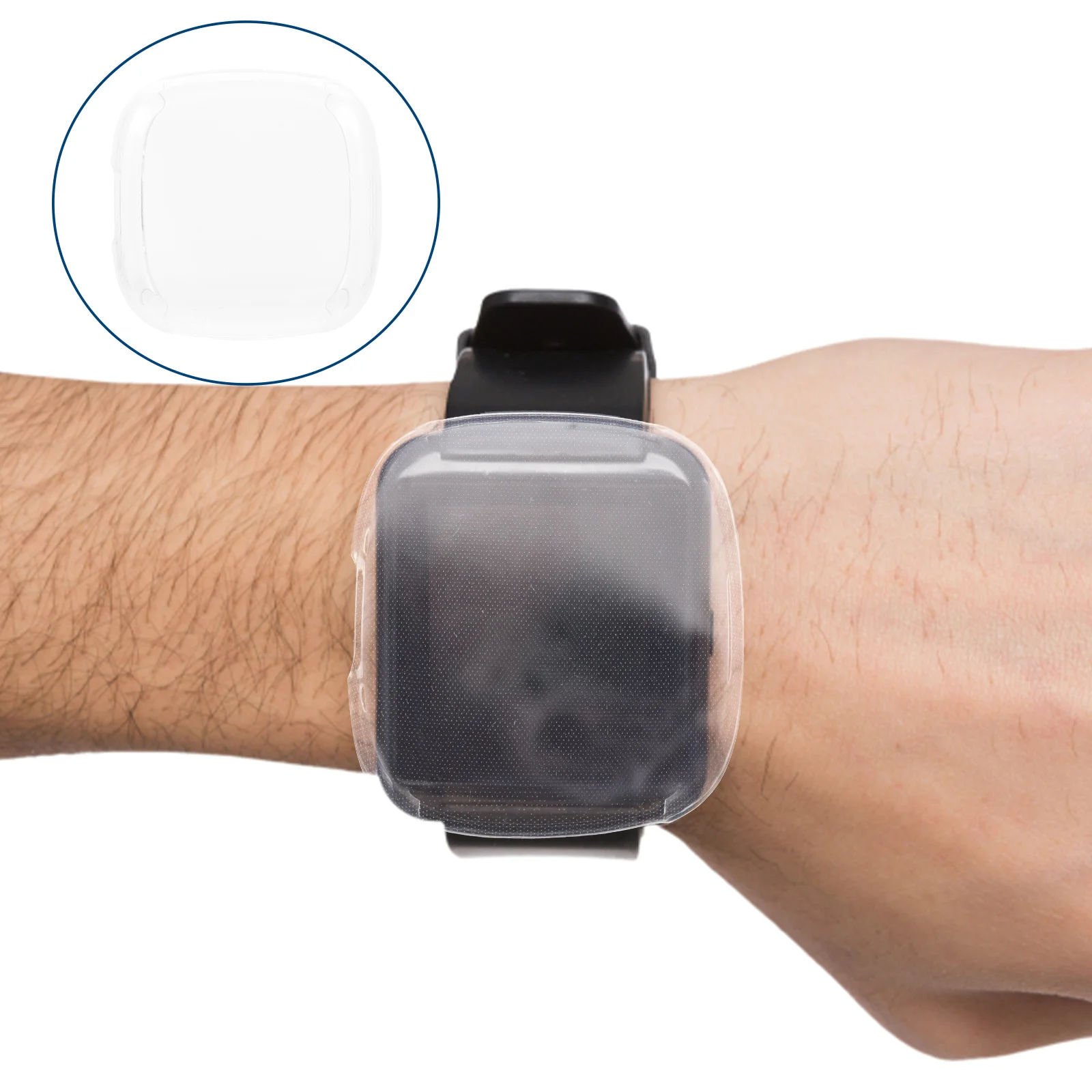 4 Pcs Tpu Protective Shell Professional Watch Cover Signs Protector Reusable Clear Replaceable Case Sense 2 Screen Detachable