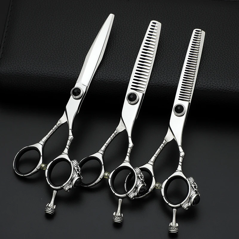 Barber Scissors Combo As Pictures 9cr13 28 3pcs 6 Inch Hair Scissors Hair Cutting Tools Genuine