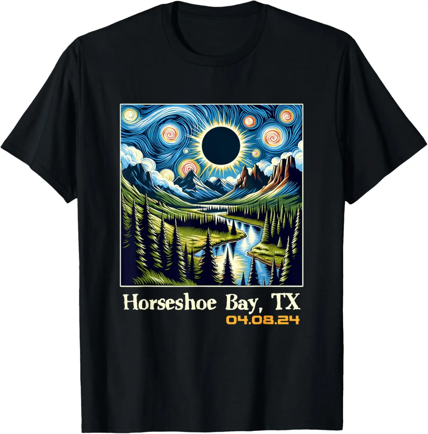 

На открытом воздухе Total Solar Eclipse Horseshoe Bay Texas