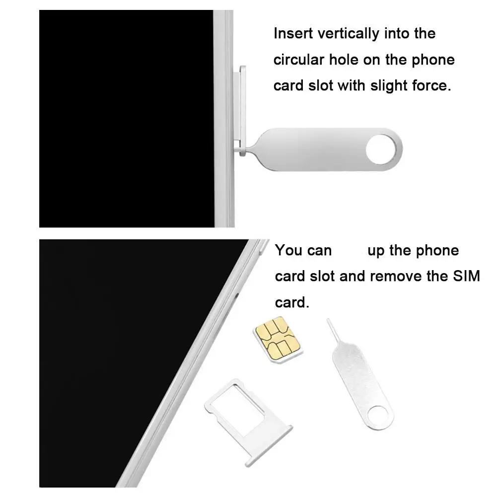 NEW 100pcs Anti-Lost Card Pin For IPhone 11 14 X Max Universal Sim Card Remover Tray To Open The Sim Card Eject