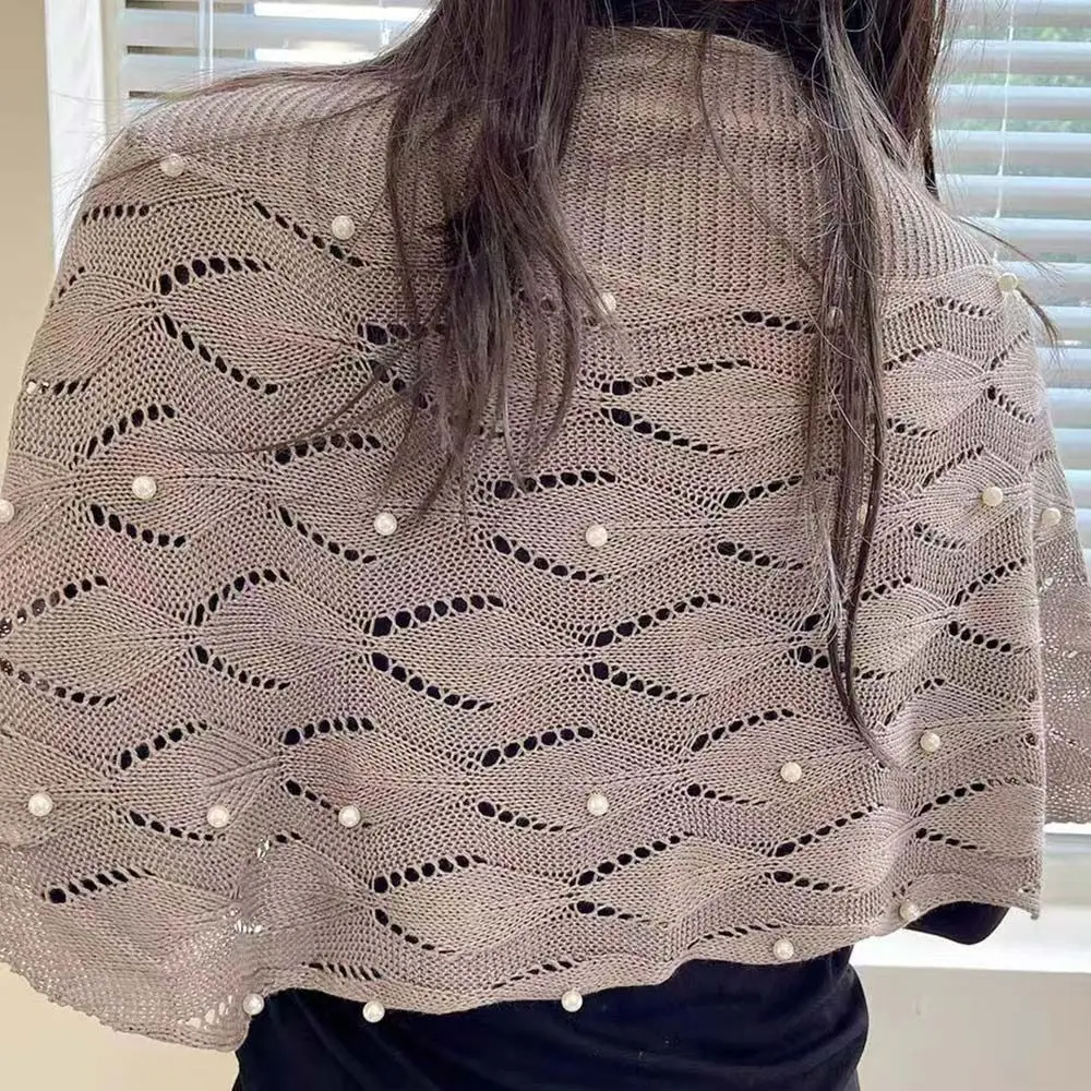 

Women Fashion Summer Knitted Knitted Cardigan Elegant Casual Wear Stylish Shawl Hollow Design Sun-proof Tops All-match Design