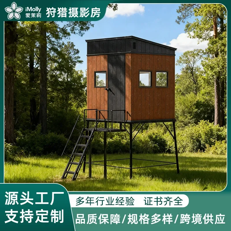 for Plastic Tool House Hunting Cabin Simple Log Movable Assembly Activity Room Storage Shed Workshop Garden Office Utility
