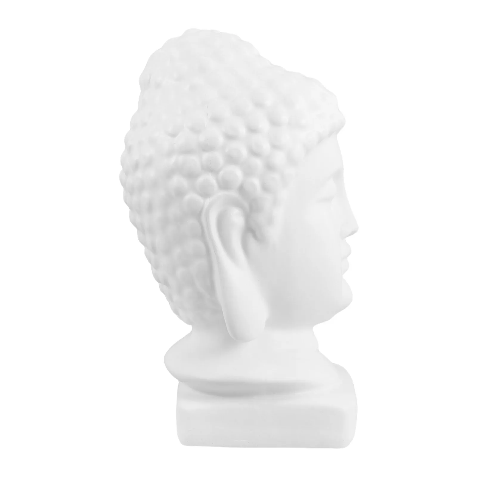 

Resin Buddha Head Statue Intricate Art Sculpture for Zen Meditation Living Room Entryway Yoga Feng Shui Spiritual Home Decor
