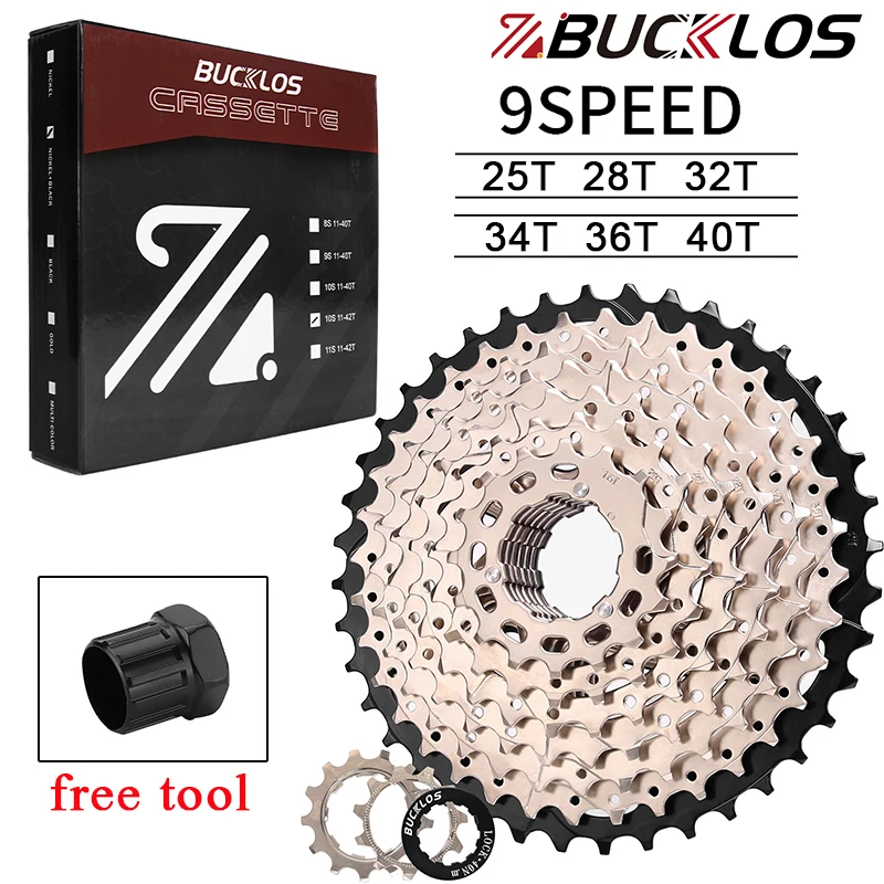 AliExpress BUCKLOS K7 Bicycle Cassette 9V Mountain Bike Cassette Flywheel 9 Speed Road Bike Freewheel Durable