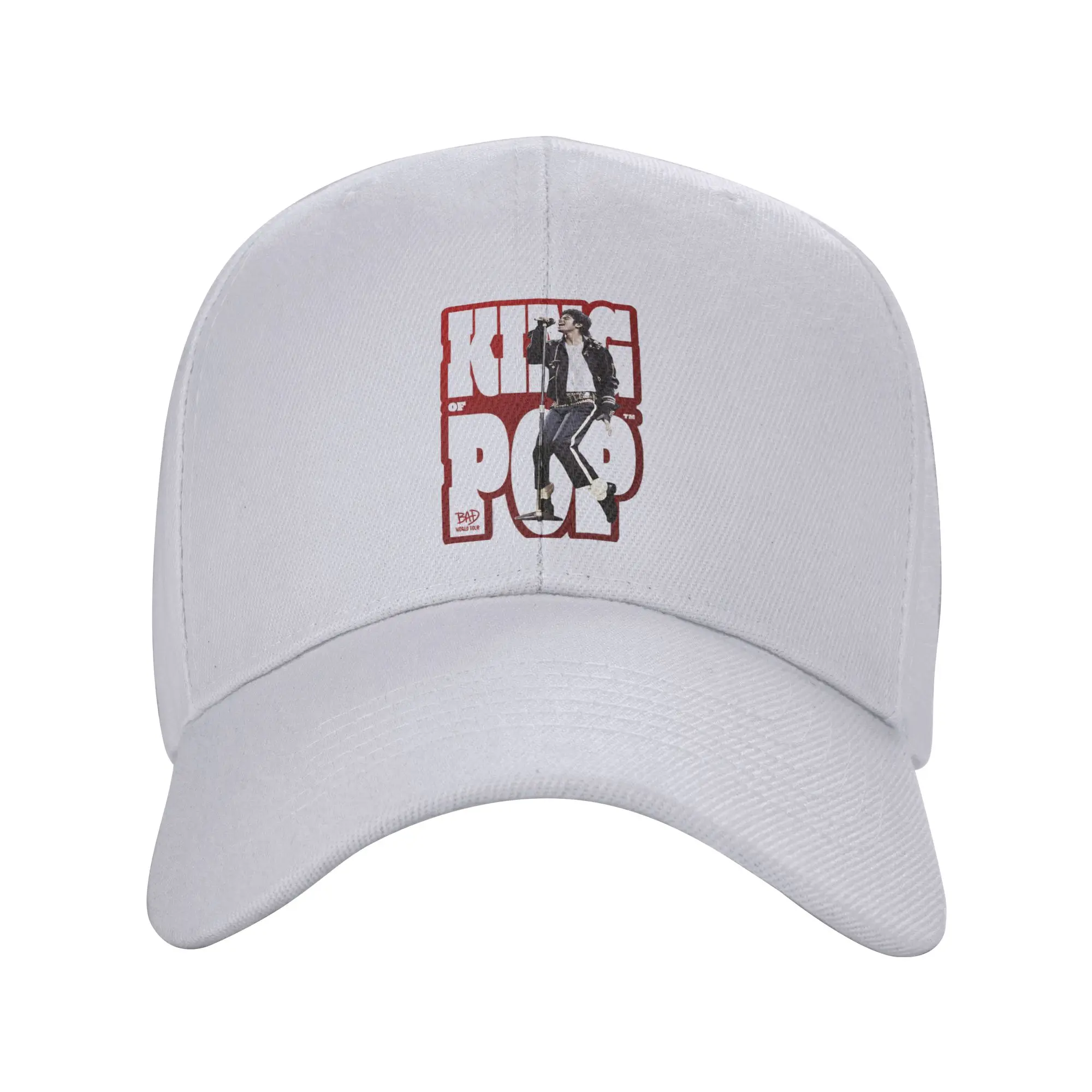 The King Of Pop Michael Jackson Baseball Cap  y2k Cute Unisex Men Trucker Hat Sun Print Outdoor Sport Baseball Caps Gift Idea