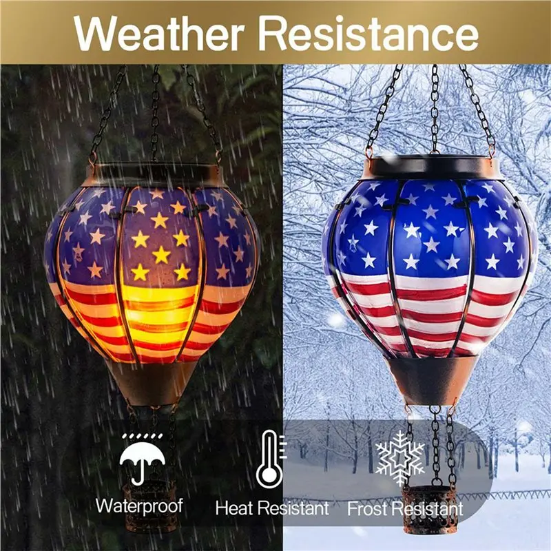 【WHILE SUPPLIES LAST】3X Solar Hot Air Balloon - Solar Lanterns Outdoor Hanging Waterproof For Garden Yard Patio Farmhouse Decora