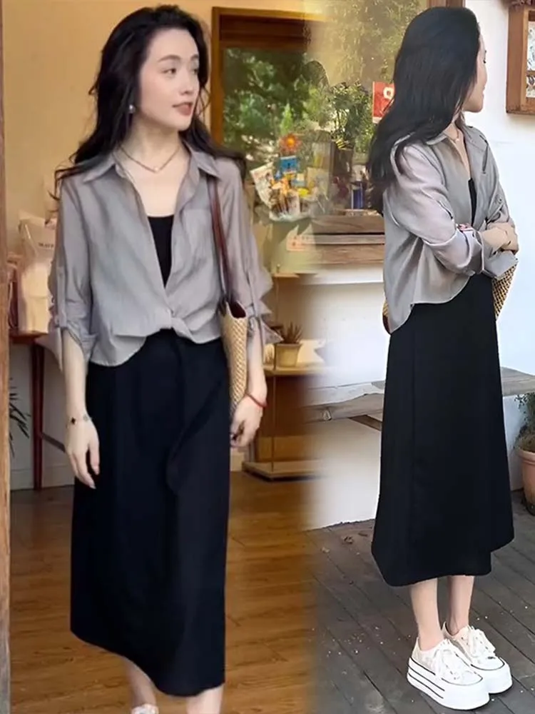 

Sun Protection Shirt Women's Outerwear Spring 2026 New Style Small Shawl Skirt Outerwear Thin Veil Cardigan Top