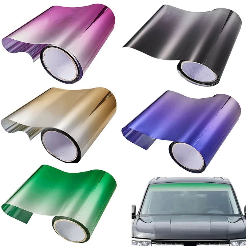 20x150cm Car Front Windshield Thermal Insulation Film UV-Proof Tint Film Auto Window Sun Shade Protector Universal Accessories