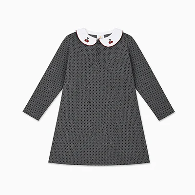 AA AW26 Maison Cherry Collection Kinderbekleidungsset - Jungen-Oberteil, Mädchenkleid, Strickjacke, Baby-Leggings aus Tencel und geripptem Stoff – Detail 14