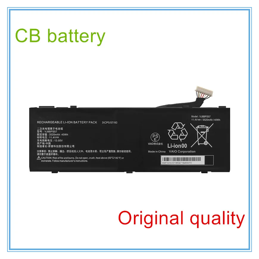 

VJ8BPS57 31CP5/57/80 Laptop Battery 11.4V 40Wh 3520mAh For S15 2019 Year series Tablet laptop