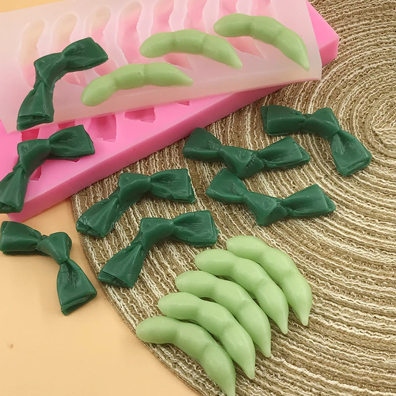 Simulated kelp and edamame silicone mold DIY Dessert making  Fondant Cake Decoration Food Safety Materials Baking tools