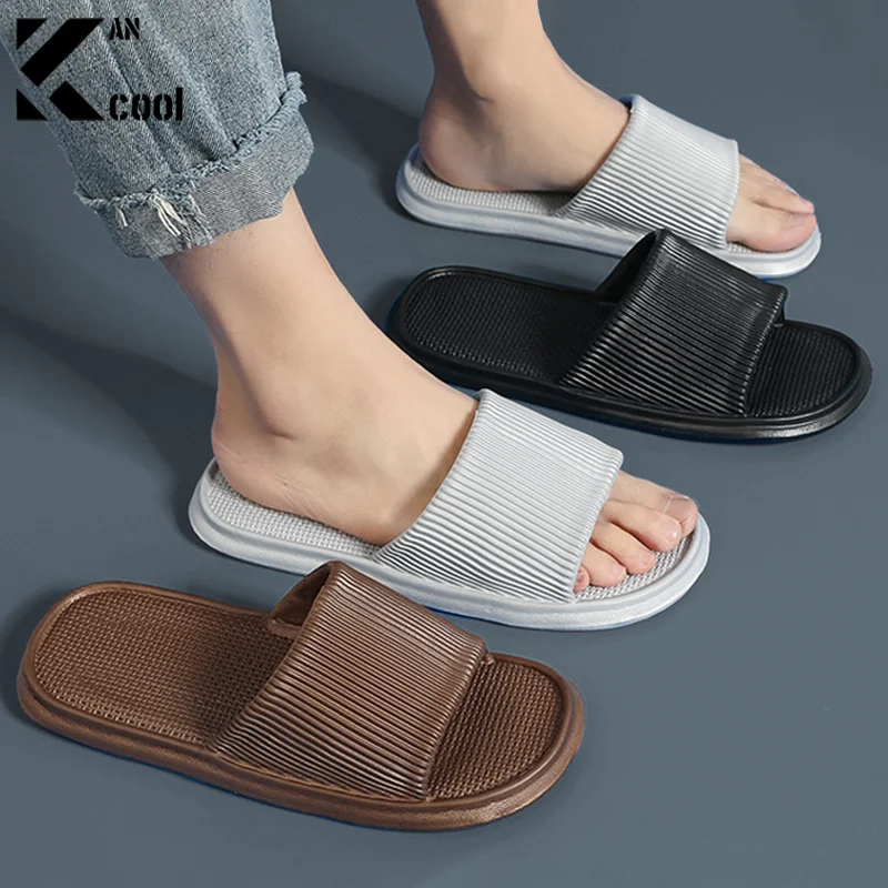 Men Slipper Soft Cloud Slippers for Men Flip Flops Beach Sandals Bathroom Non-Slip Slides Men Women Slippers Indoor House Shoes