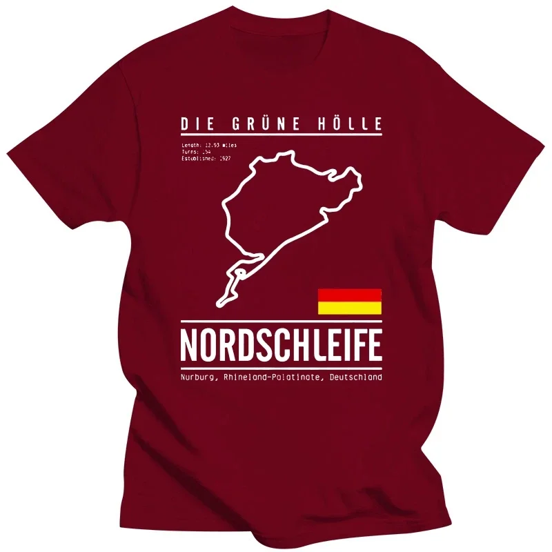 Casual pride t shirt men Unisex Fashion 2024 New Casual Short Sleeve Nurburgring Grand Prix Racing Track Race Track Germany