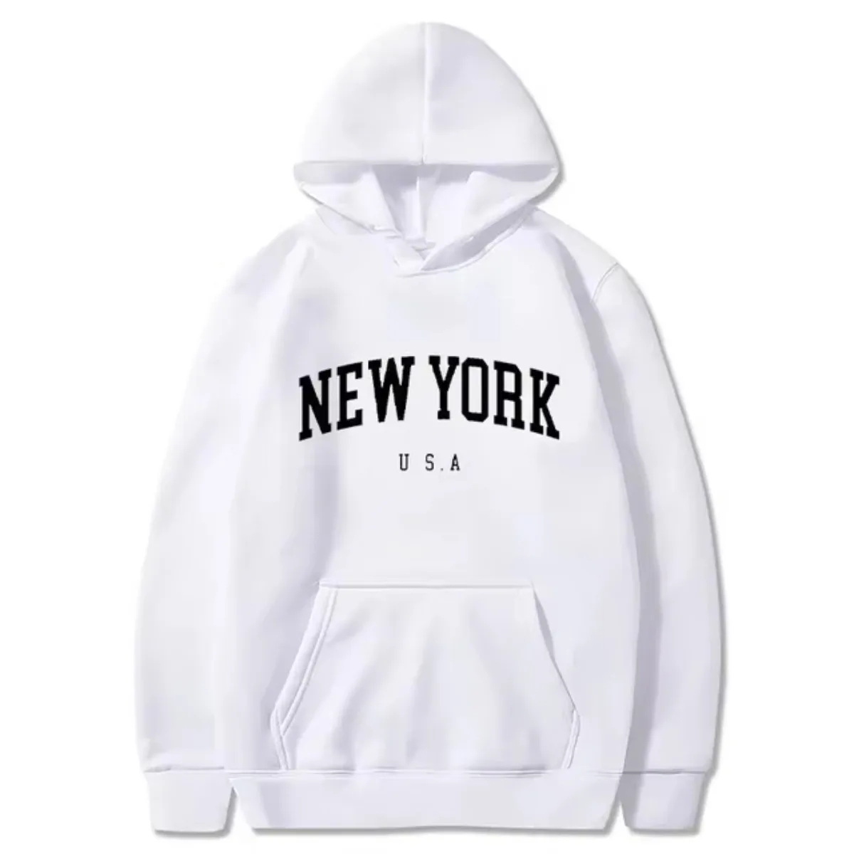 Women Hoodie New York U.S.A Graphic Hoodies Fashion Letter Printed Women's Sweatshirts Loose Casual Harajuku Hooded Pullover Top