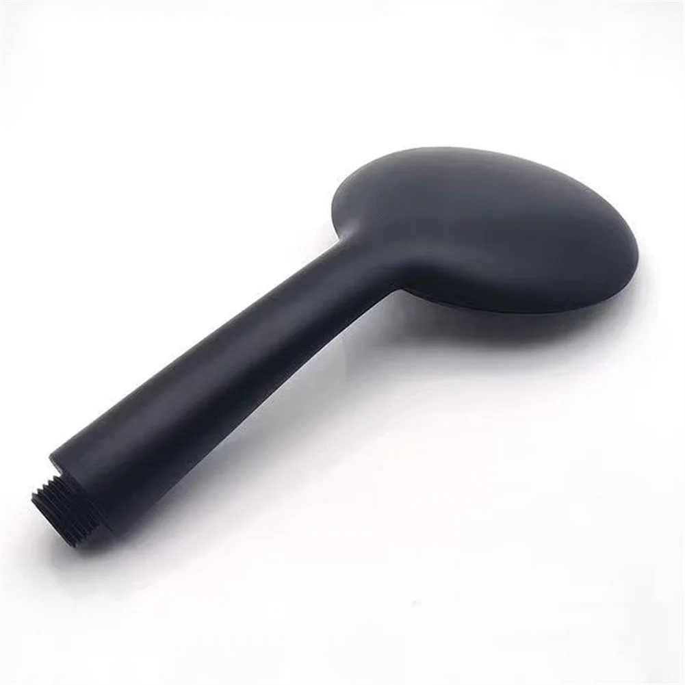 تجربة دش مخصبة بالأكسجين مجموعة أدوات الحمام دش دائري كبير 24 * 12 سم رأس دش أسود سهل التركيب