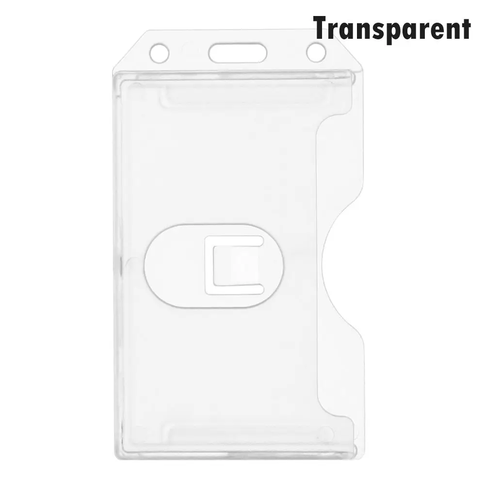 Hard Plastic Unisex Protector Cover Office School ID Business Case Badge ID Card Pouch Card Sleeve Name Card Work Card Holders