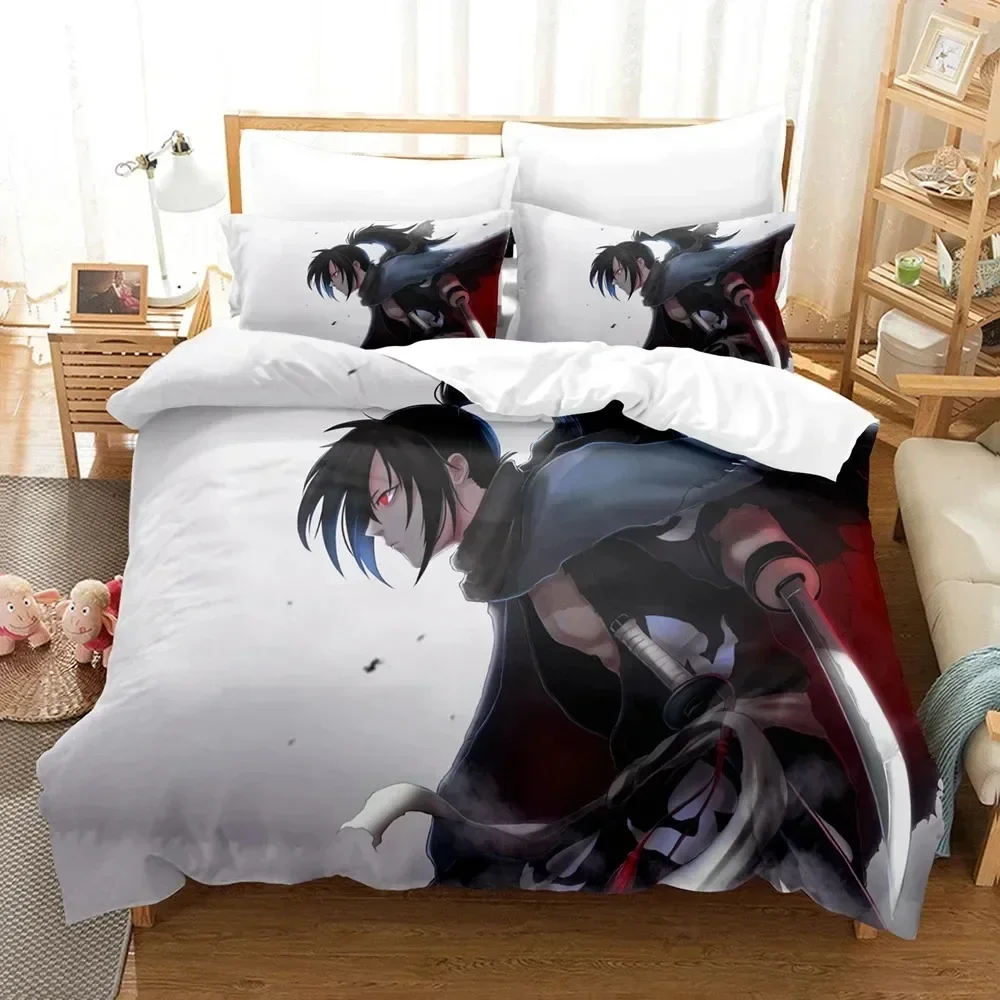 

3D Print Anime Dororo Bedding Set Duvet Cover Sheet Printed Bed Set Pillowcase Bed Full Queen King Size Comforter Bedroom