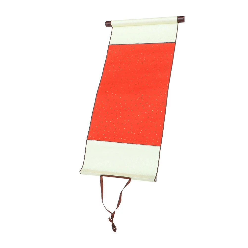 الحبر الأحمر يمتص التمرير المعلق الفارغ ورقة الخط الصيني التمرير للرسم فرشاة الكتابة إمدادات الخط #3