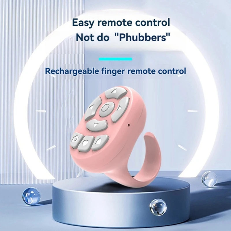 Bluetooth Remote Control For Mobile Phones E-Book Page Turner For TIK Tok Scrolling Ring For Android For Apple B