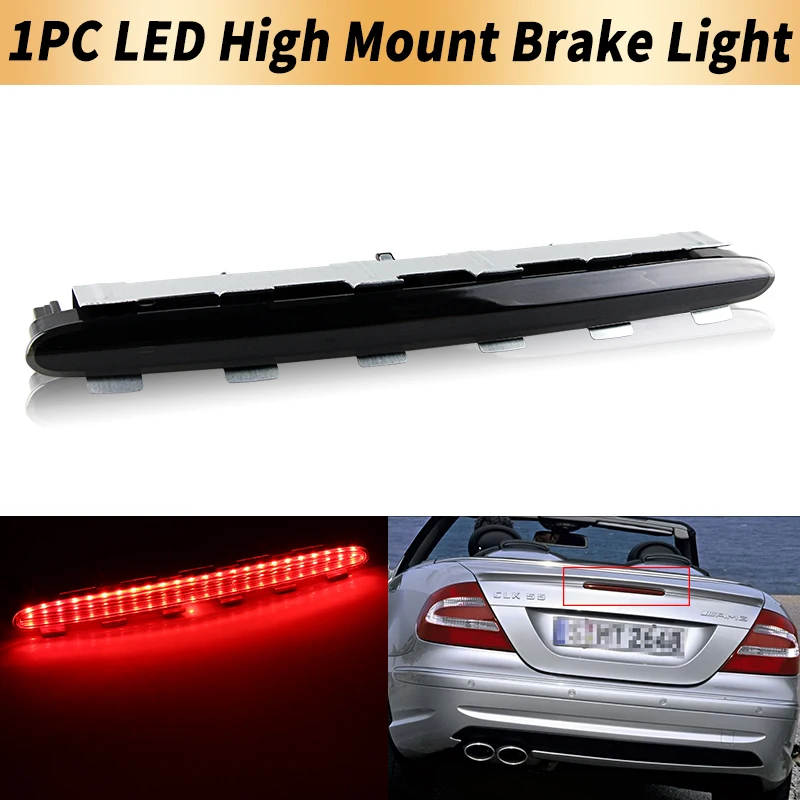 

1 шт. Canbus для Mercedes Benz CLK W209 2002-2009 OEM # 098200156 Светодиодный задний красный дополнительный стоп-сигнал (третий стоп-сигнал) для автомобиля