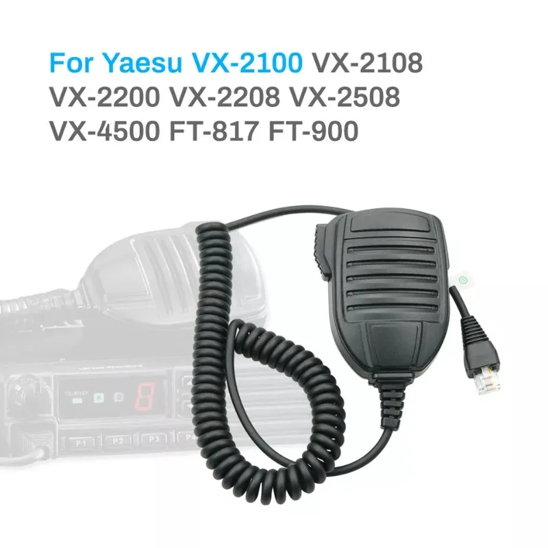 MH-67A8J 8Pin Microphone for YAESU FT-2400 FT-450 FT-817 FT-817ND Vertex Standard VX-2100/2200/4600 VX-2200LTR VXR-1000 Radios