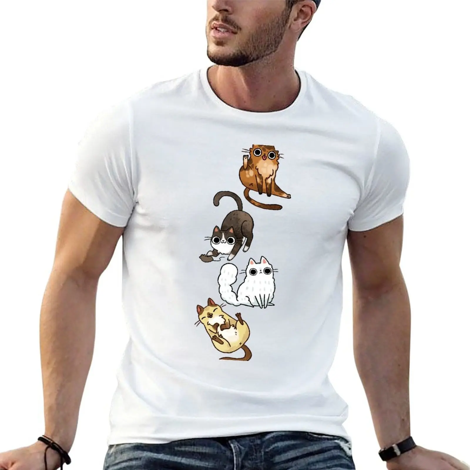 

because cats T-Shirt man graphic t shirt graphic t shirts for man T-Shirt