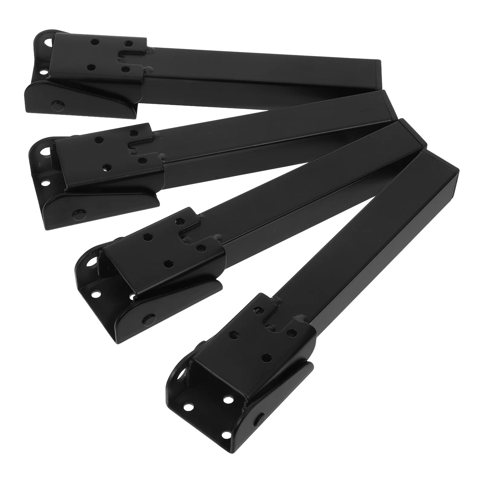4 Pcs Folding Desk Metal Table Leg Foldable Legs for Computer Hardware Accessories Home Iron Office