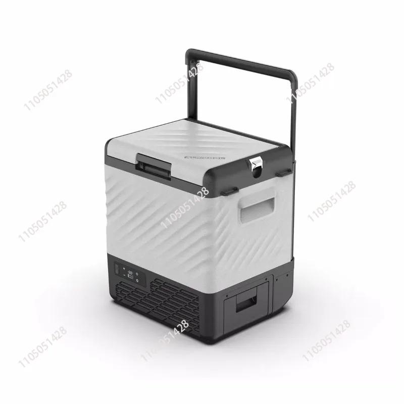 Car Refrigerator Portable Solar Battery Powered Compressor Electric Camping Car Cooler Box 12V With Wheel Handle