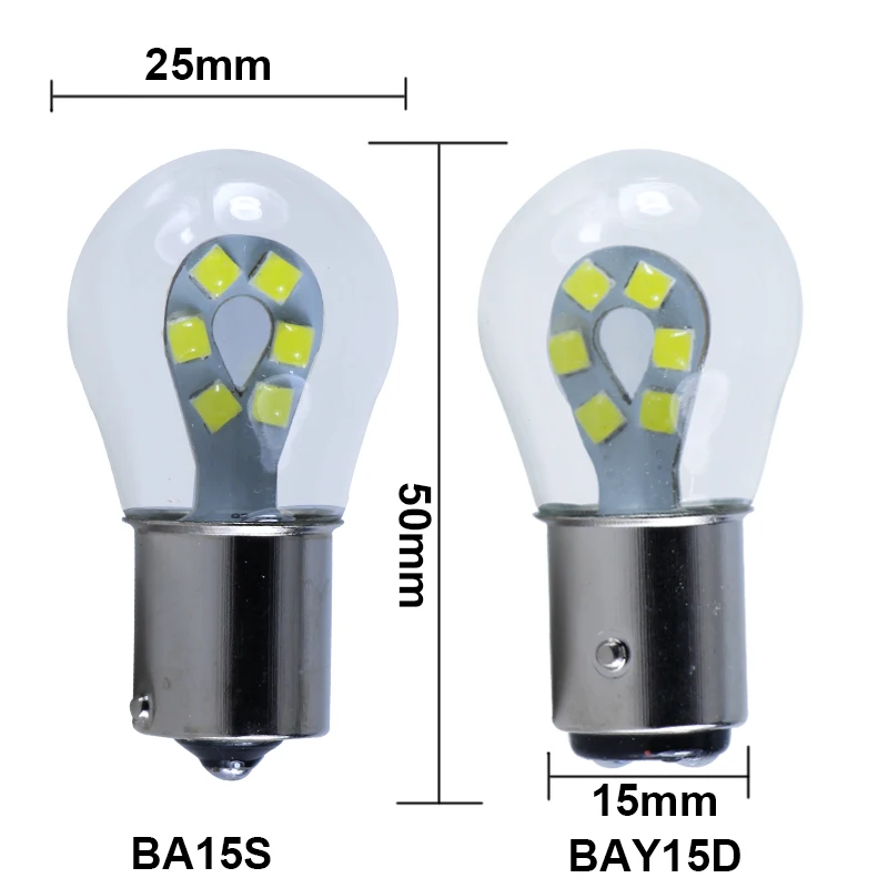 Luz interior de Lampara-Car, 1156 BA15S 1157 BAY15D, P21W, 12 V, 2W, Super 3030, lâmpada de sinalização automática, lâmpada de freio traseira, amarela, 12 V