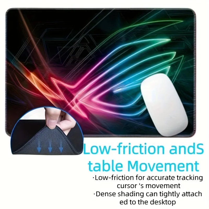 Tappetino per mouse da gioco ROG " - bellissimo modello, design antiscivolo, stampa ad alta risoluzione, accessori per giocatori