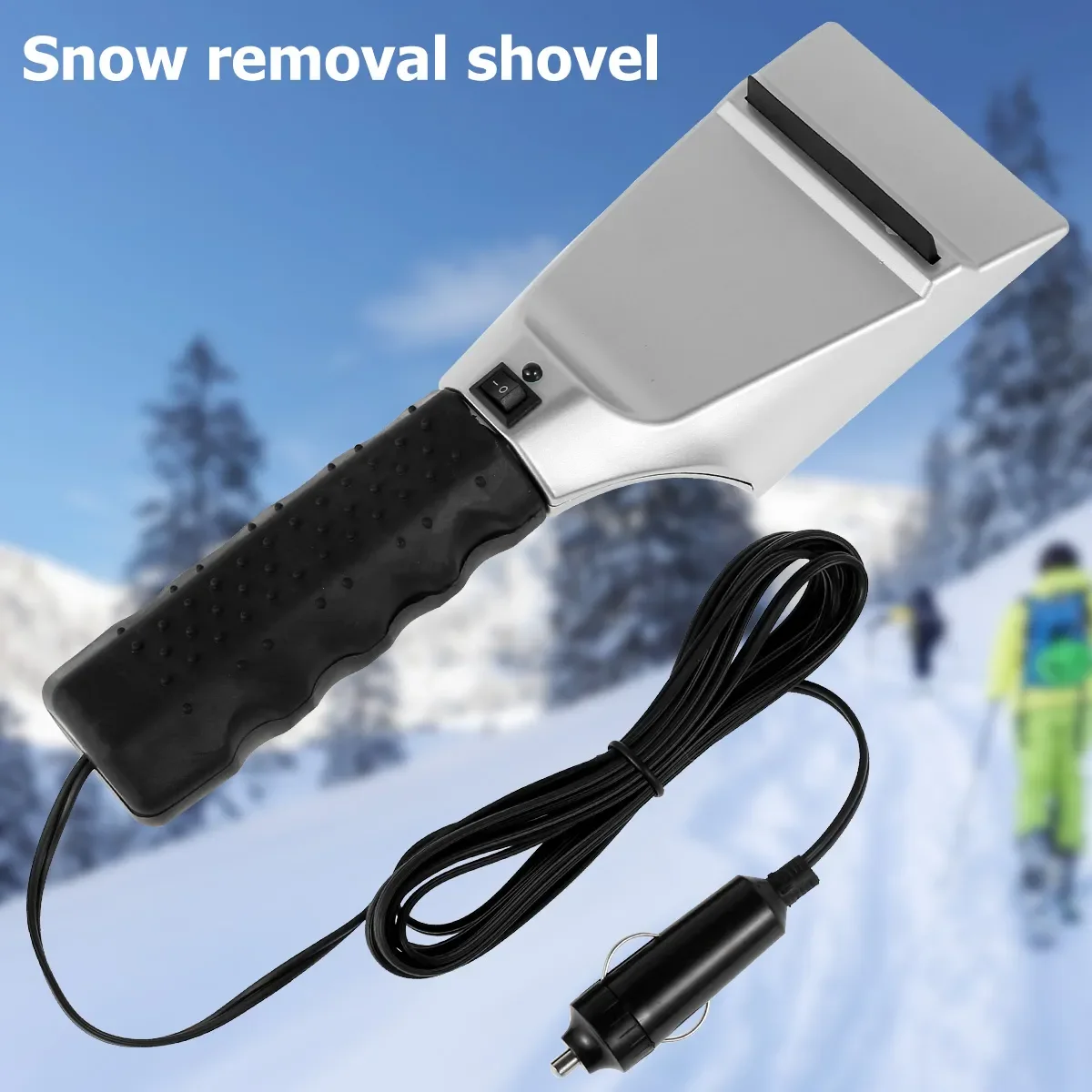 Car Heated Snow Ice Scraper Spade Tool 12V 15W Electric Car Equipment Snow Shovel for Auto SUV Truck Car Accessories