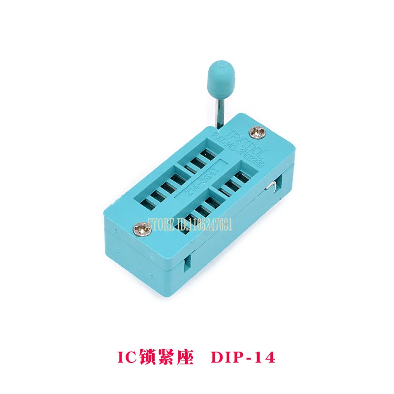 2pcs ZIF Zip Socket Dip Chip Test Adaptor 2.54mm Pitch 14/16/18/20/24/28/32/40 Pin Narrow Wide Body for Electronic Components