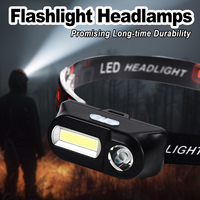 Rechargeable Xpe Cob Led Headlamp Headlight Lights Head Usb Flashlight Headlights For Work Usbrechargeable Powerful Light 5 Long