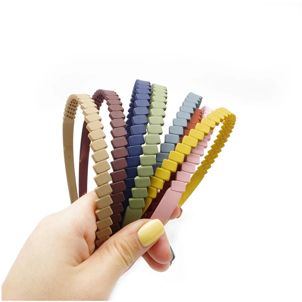 

8PCS Fashion Hoop Anti slip Teeth Hoops Durable Elegant Women Hair Washing Makeup Headb s Fashion Hair Hoop Accessories