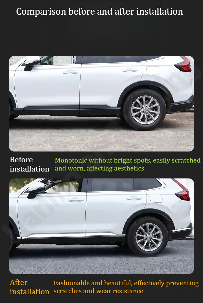 

for Honda CRV 2023~2026 Special stainless steel door decorative strip/door edge bright strip/anti scratch decorative strip