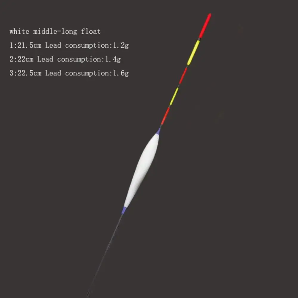 Поплавок-средней-длины-высокочувствительный-с-коротким-тонущим-кончиком-для-ловли-карася-с-белым-ярким-хвостовиком