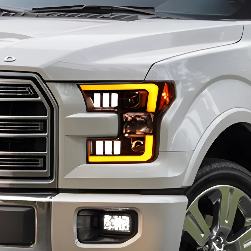 Car Front Lamps For Ford Raptor F150 2015-2017 LED Auto Headlights Assembly Upgrade High Quality Projector Lens Tool Accessories