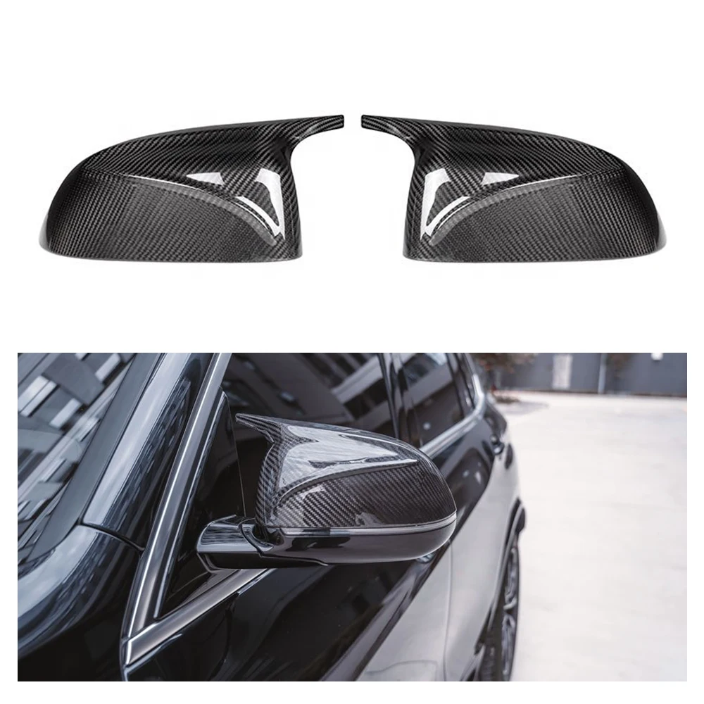 

Dry Carbon Fiber Rear View Mirror Covers M Style for BMW X3 G01 X4 G02 X5 G05 X6 G06 X7 G07 iX3 2018-2026