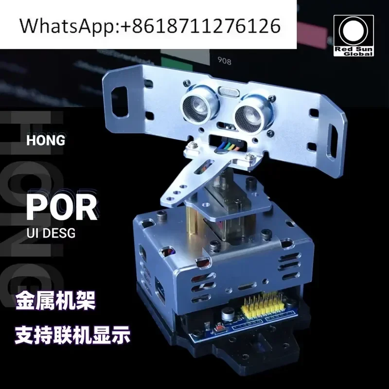 1pcs Ultrasonic Radar Programming Learning Kit for Students Ultrasonic Detector 2 Educational STEM Electronics Module